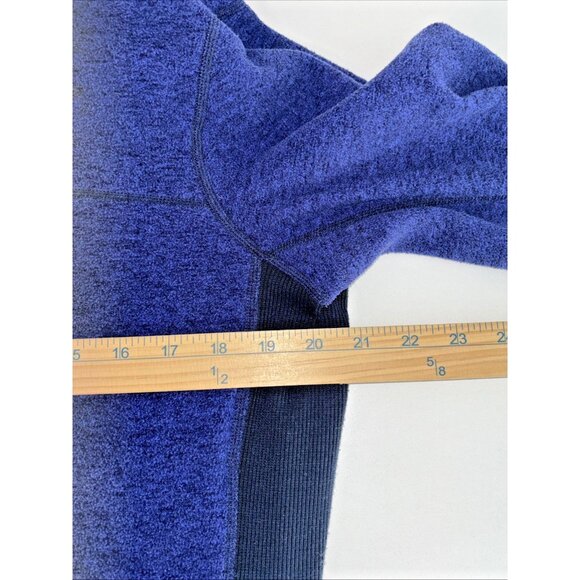 PrAna  Men's Blue Fleece Hoodie Full Zip Jacket Size M Long Sleeve Casual Sporty - Picture 4 of 7